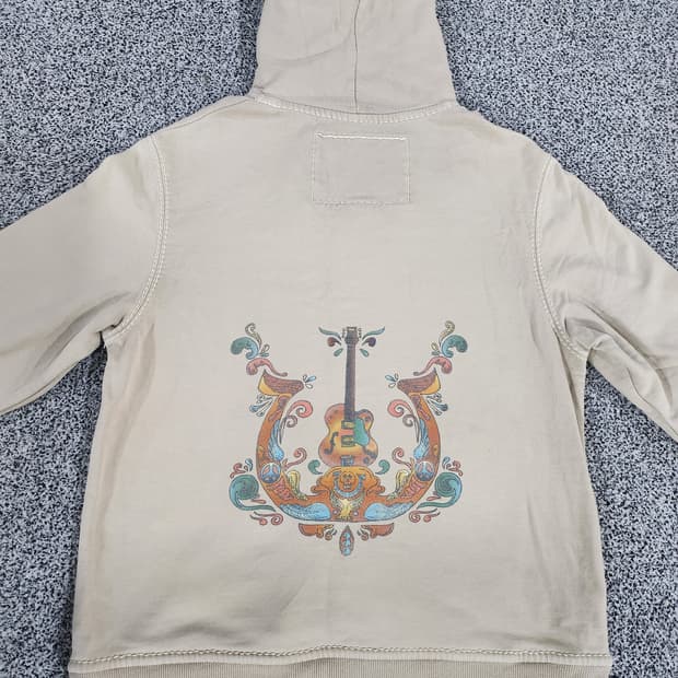 트루 릴리전(True Religion) 베이지 후드 티셔츠