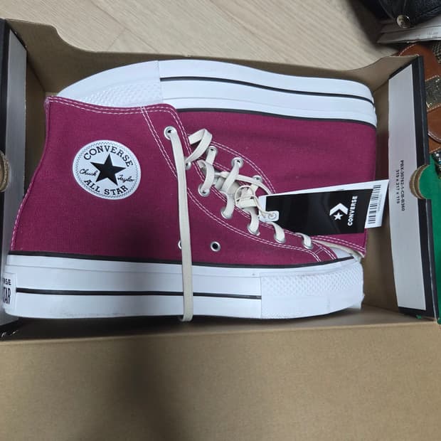 (새상품)컨버스 하이 275 굽 높은 버전