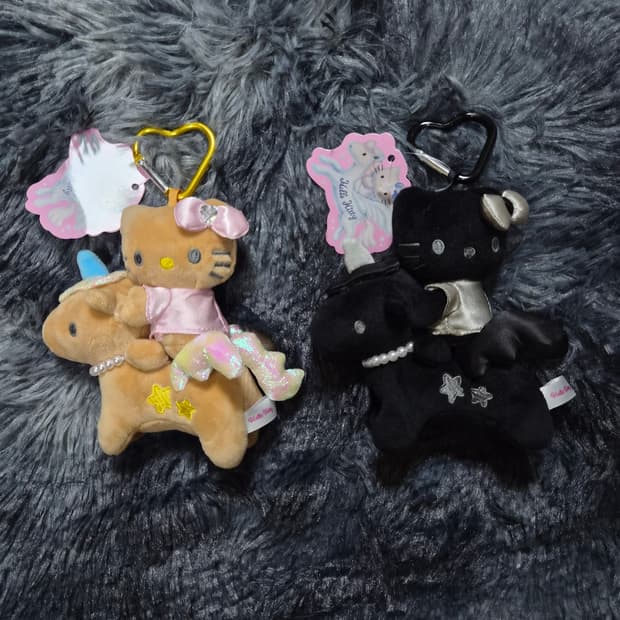 헬로키티 유니콘 키링 (브라운,블랙)