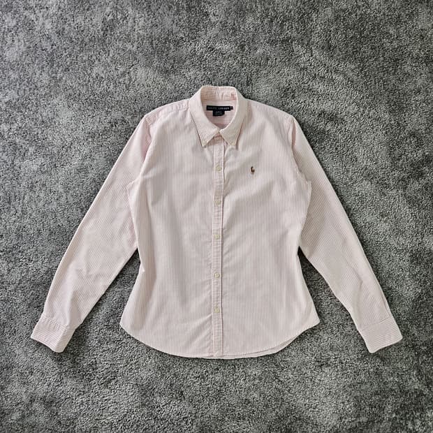 [무료배송] RALPH LAUREN 핑크 스트라이프 셔츠