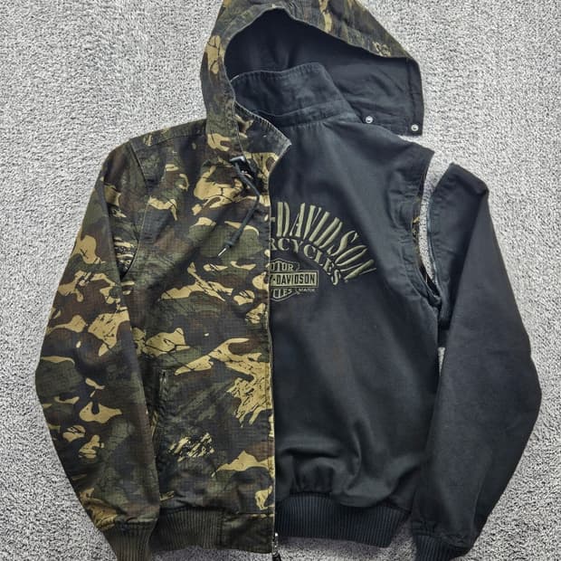 할리데이비슨 4WAY 리버서블 후드 자켓 ( S ) / 11578