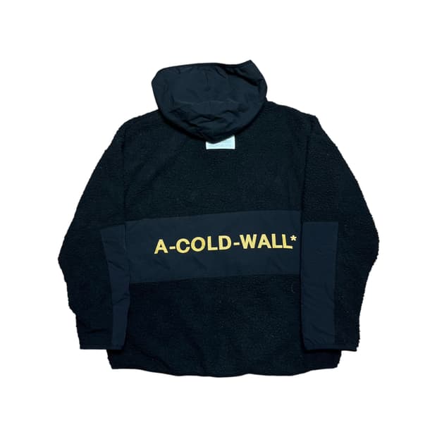 105 어콜드월 빅로고 양털 플리스 자켓