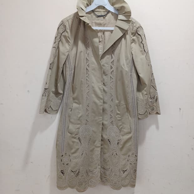 elie tahari 엘리 타하리 연카키색 레이스 코트 