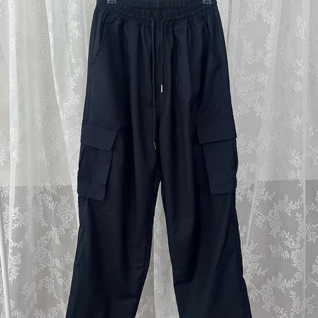 M) 낫포너드 NOT4NERD 밴딩 카고 팬츠 네이비