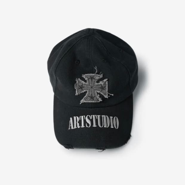이티씨이 CROSS DESTROYED CAP (BLACK) L