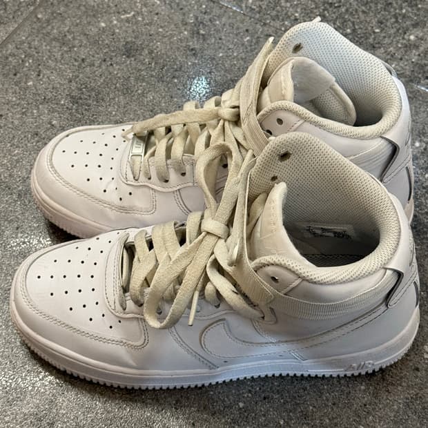 나이키 에어포스 1 하이 07 트리플 화이트 (250)