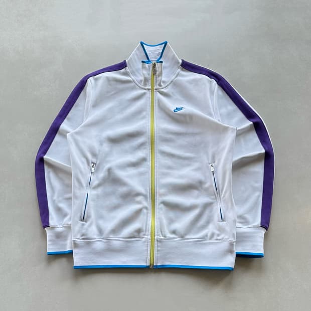 [L]나이키 스우시 화이트 트랙탑 져지