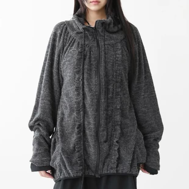 모리걸 가디건 플리스