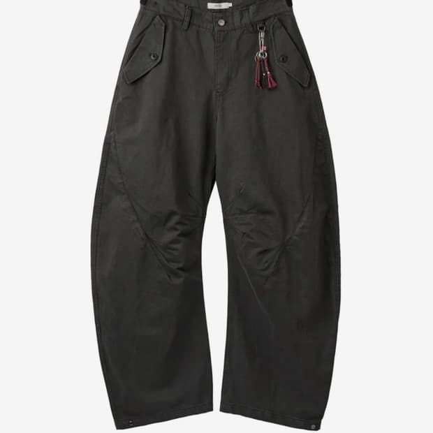 아르빈 트리플 리프 커브드 팬츠 차콜 2사이즈