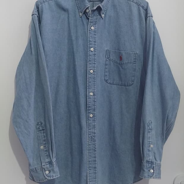 폴로 랄프로렌 블레이크 데님 빅셔츠 L