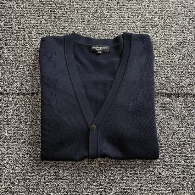 90s YSL 입생로랑 아카이브 미니멀 가디건 2979
