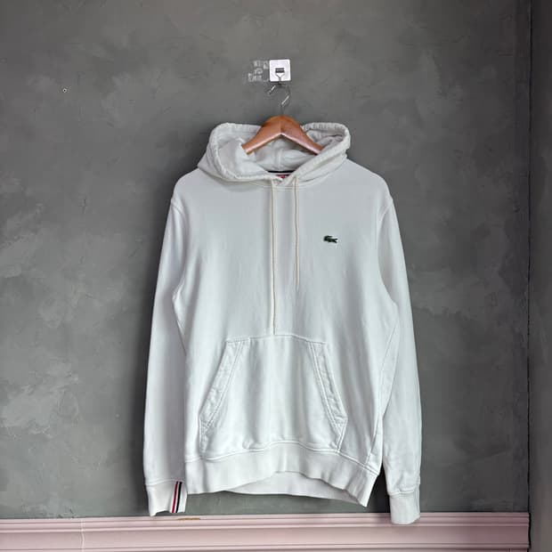 라코스테 후드 화이트