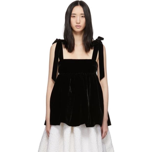 CECILIE BAHNSEN/Celina top in black(UK6)