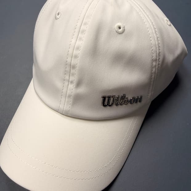 윌슨 테니스 모자 화이트 2025모델