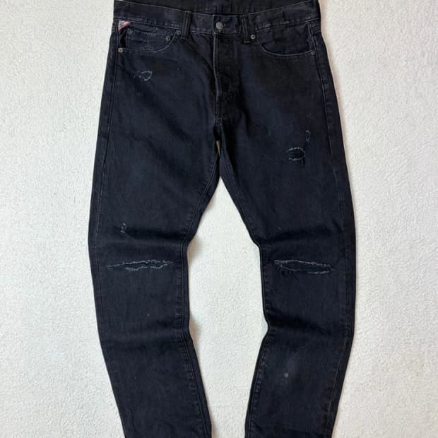 데님앤서플라이 빈티지드 스트레이트 데님 팬츠 PN6185