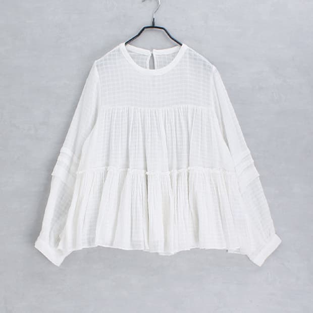 ti. _ tiered cotton top