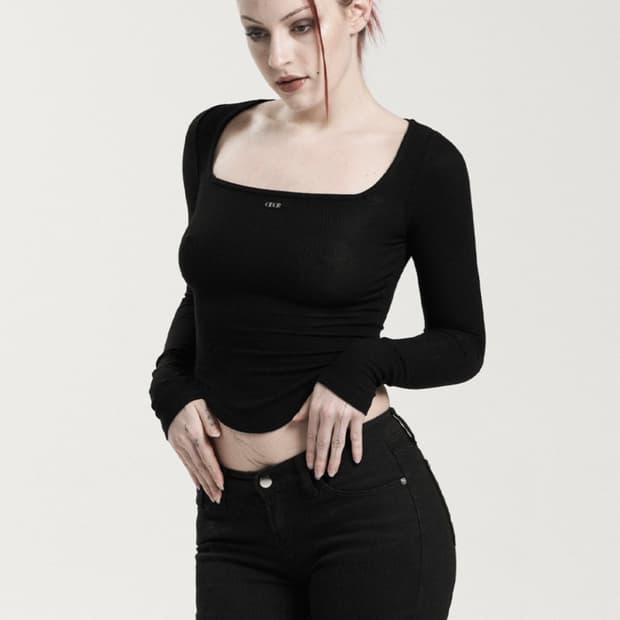  오도어 스퀘어티 블랙 (Odor Square tee Black)