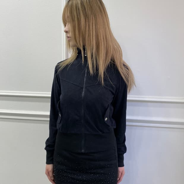 Y2K Slim Fit Full Neck Zip Up