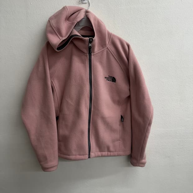 노스페이스 핑크색 후리스 집업 M