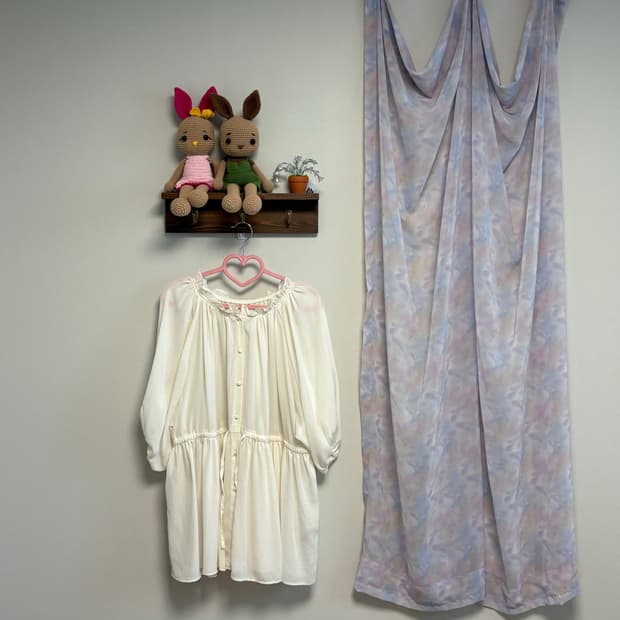 아이보리 7부 블라우스