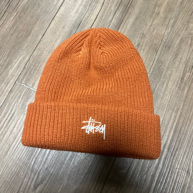 [Stussy] 스투시 오렌지 비니(새상품)