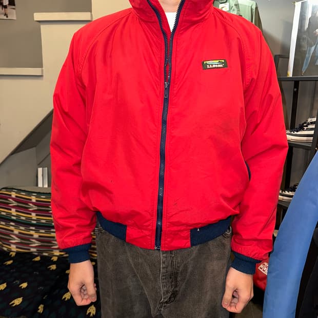90’s LL Bean USA lining  warm up jacket 