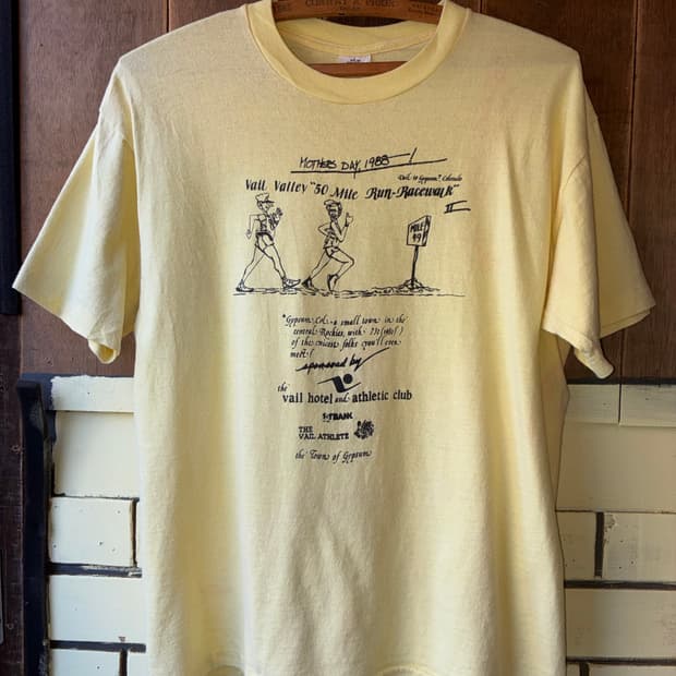 80s Run-Racewalk Event Tee Made In USA