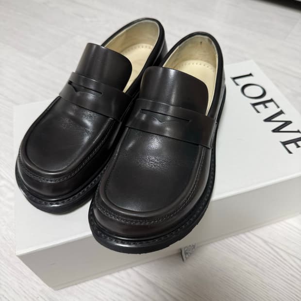 (LOEWE) 로에베 블레이즈 브라운 플랫폼 로퍼 35