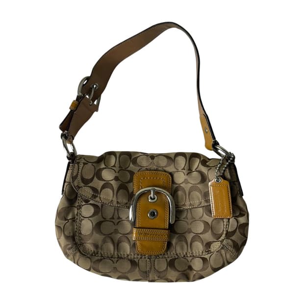 [COACH] 코치 시그니처 자카드 숄더백