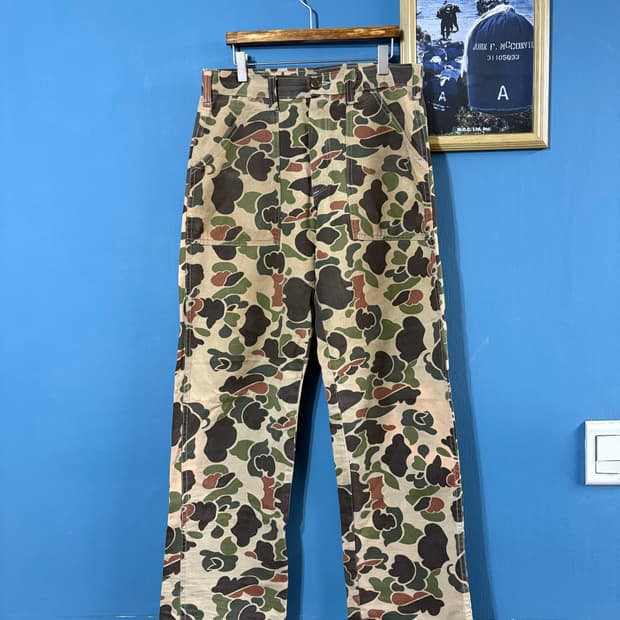 90's USA Gung ho duck camo fatigue pant.