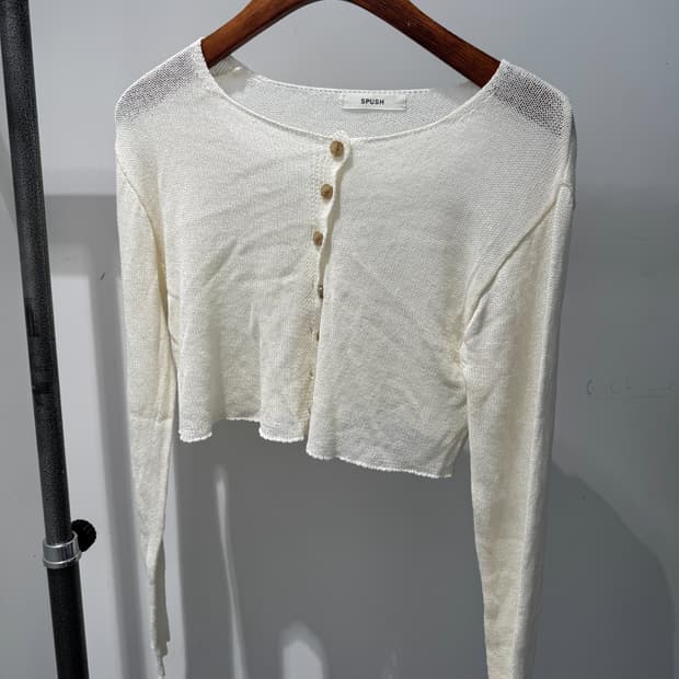Vintage Outer 여성 여름 크롭 가디건