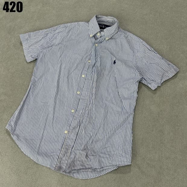 랄프로렌 스트라이프 반팔셔츠 