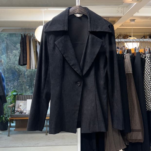 Jpn 페이크 스웨이드 자켓