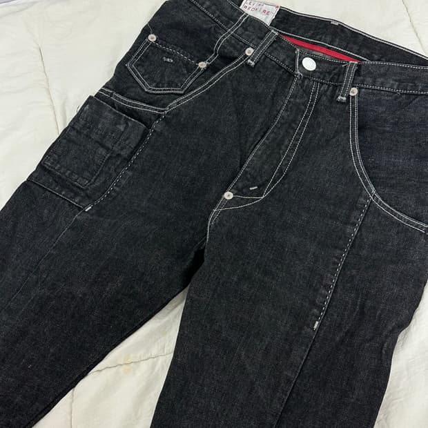 00s 리바이스 레드와이어 32 흑청 배기핏