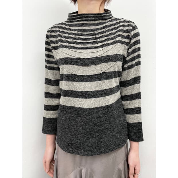 니혼진 너드 스트라이프 절개 탑