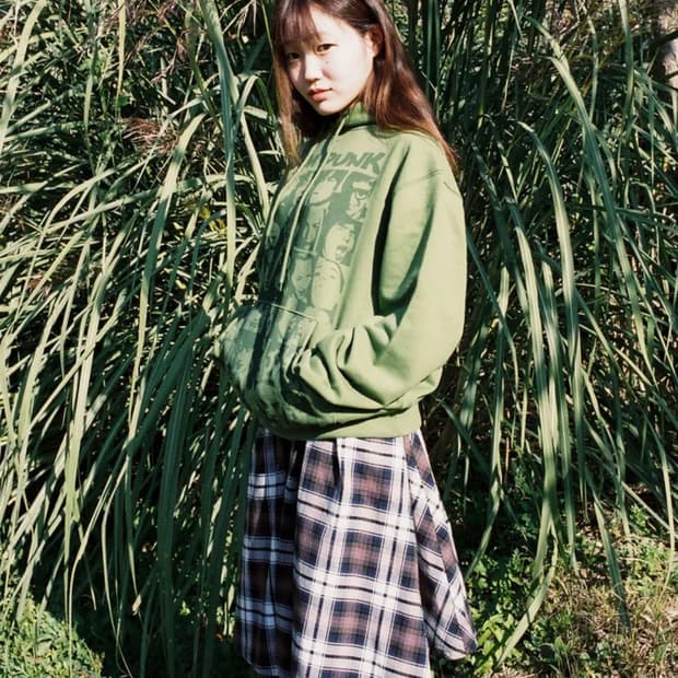 웹하우스 체크스커트