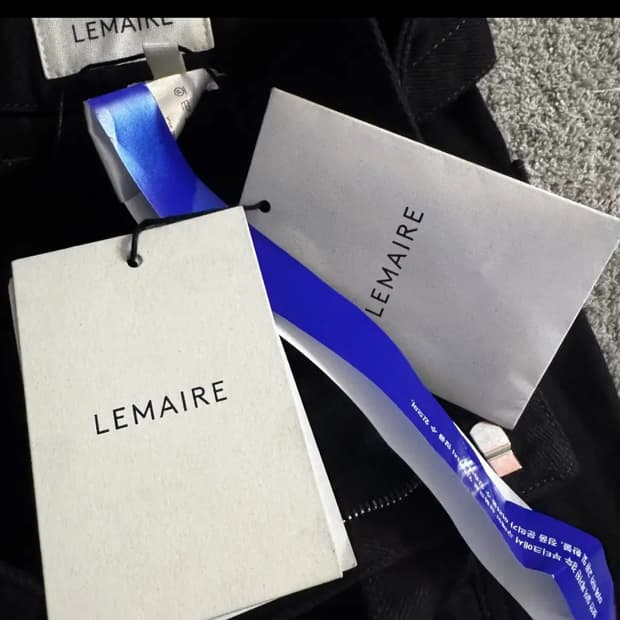 르메르 벨티드 팬츠 블랙 라지사이즈 새상품