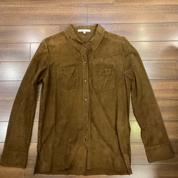 마쥬 스웨이드셔츠 