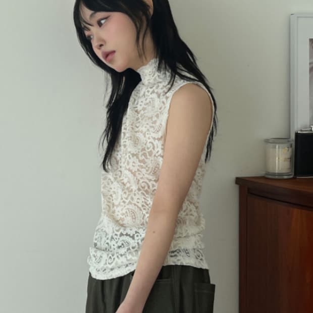 김아홉 레이스 나시 새상품