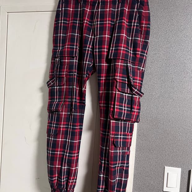 [46] 준지 19ss 런웨이 체크 조거팬츠