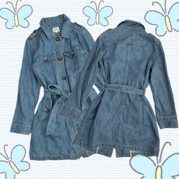 🦋GROVE 데님 미니 원피스🦋 빈티지 셔츠 러블리 일본 빈티지