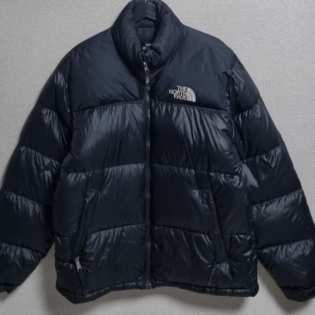 M (95) 노스페이스 700 블랙 눕시 구스다운 패딩