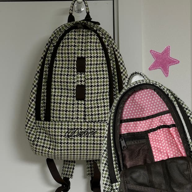 Dakine 체크&도트 백팩 