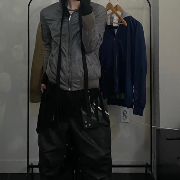 (0) 아이돈워너셀 비건 레더 팬츠 블랙