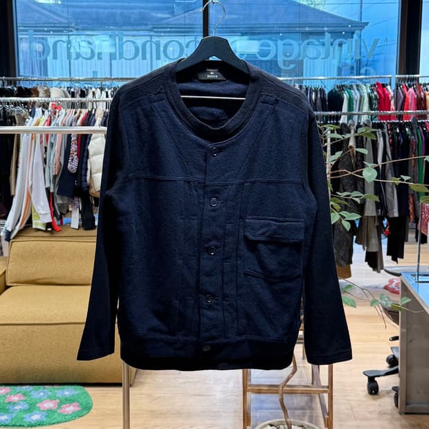 카반드주카 네이비 풀오버 레이어드 자켓