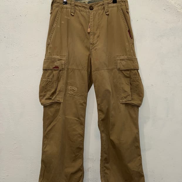 LEVIS 리바이스 베이지 데미지 카고팬츠
