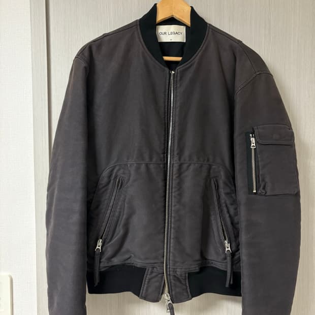 아워레가시 가먼트다이드 봄버 자켓 48