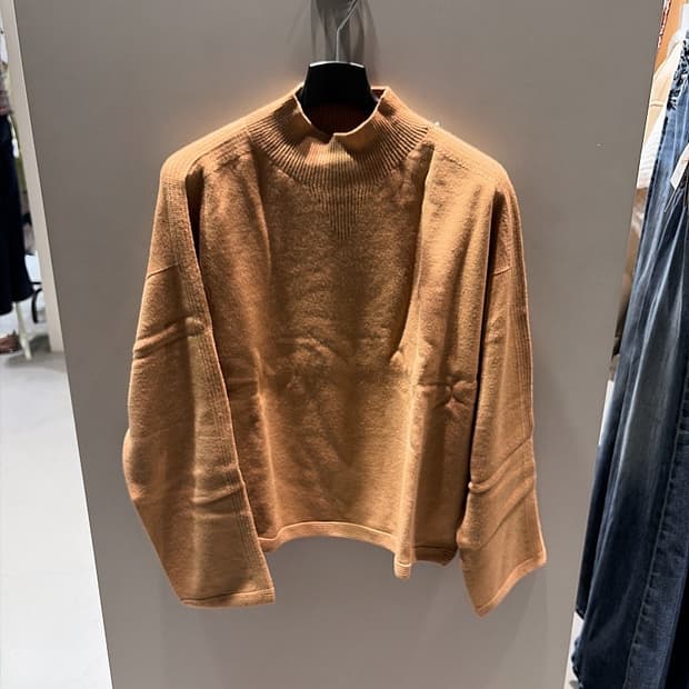 (정품/새상품) 폼 더 스토어 여성 카멜 울 크롭 니트