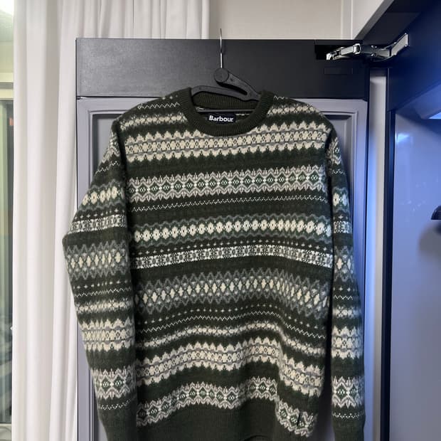 바버 페어아일 니트 L (100~105)