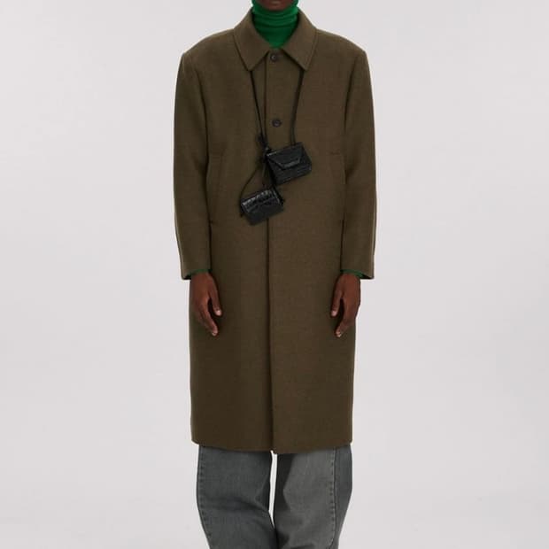 렉토 카키 하이랜드 코트 M